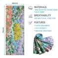 thumbnail image 2 of Pioneer Flower Floral Print Pattern Hot Yoga Mat Towel Non Slip for Hot Yoga - Quick-Drying Yoga Mat Cover with 4 Corner Pockets with Travel Bag - Hot Yoga Towel Non Slip 70"x26", 2 of 6