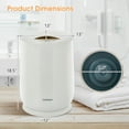thumbnail image 3 of Costway 21L Large Capacity Towel Warmer with Flip-top Lid Auto Shut off Fragrance Holder Grey, 3 of 11