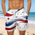 thumbnail image 2 of Bainana Mens Swim Trunks American Flag Patriotic Swim Shorts Fourth Of July Lightweight Casual Beach Travel Swimsuits, 2 of 4