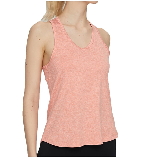 Timegard Workout Tops for Women Racerback Round Neck Athletic Running Tank Tops Loose Sleeveless Gym Tops
