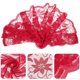 thumbnail image 3 of Mantel navideño de encaje con estampado floral, 183 cm (72 pulgadas), color rojo., 3 of 7
