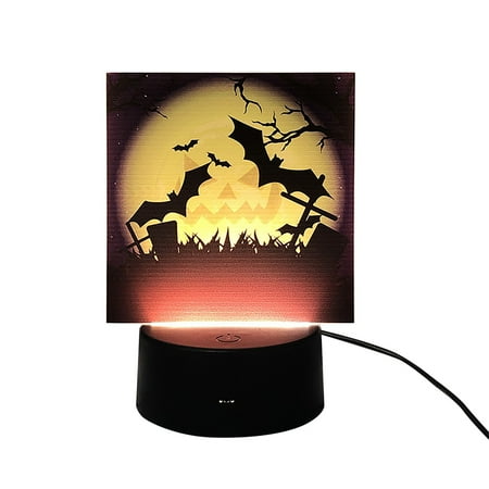 

Veki Night Light Usb Pumpkin Panel With A Base Bedside Lamp Unique Decorative Led Light Glow in The Dark Lipstick