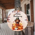 thumbnail image 3 of Happy Thanksgiving Rhodesian Ridgeback Welcome Thankful Fall Autumn Pumpkin Round Wood Sign Ridgebacks Dog Lover Gifts Hanging Wall Home Decor - 02021, 3 of 5