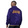 thumbnail image 2 of Men's Starter Purple/Gold Los Angeles Lakers The Ambassador Satin Varsity Jacket, 2 of 2