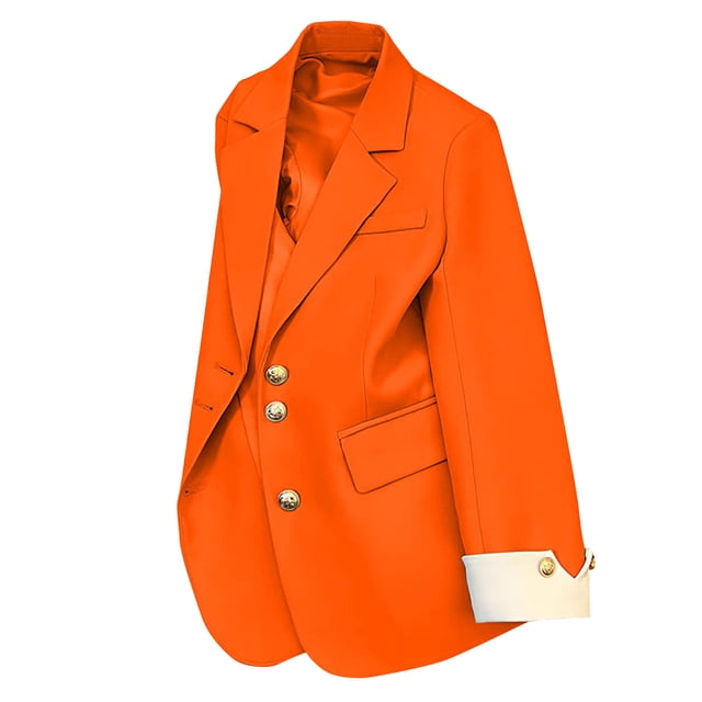 Hvobtty Vestes Chaudes Décontractées à Manches Longues pour Femmes, Blouse Blazer à Manches Longues pour Femmes, Mode Décontractée, Couleur Unie, avec Poches, Col Rabattu