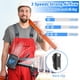 thumbnail image 2 of Ventilador portátil con clip para cintura 4 en 1 - 10000 mAh con batería 18 h de larga duración USB recargable ventilador de cinturón personal y 3 velocidades 7,01 m/s fuerte flujo de aire v, 2 of 5