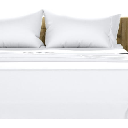 100% Egyptian Cotton Queen Sheets Set - Luxury 1500 Thread Count Egyptian Cotton Sheets Queen Size Bed Set, 17" Deep Pocket, Soft, Cooling Sateen Hotel Quality Bedding Set - White