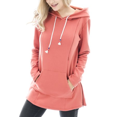 

Bearsland Women’s Fleece Maternity Nursing Sweatshirt Casual Breastfeeding Hoodie