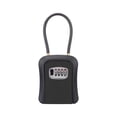 thumbnail image 3 of Figatia Outdoor Key Safe Box with Combination Lock, 3.94" x 1.97" x 5.91", Black, 3 of 8