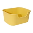 thumbnail image 4 of Open Top Pet Litter Box Sandbox Cat Litter Container Cat Bedpan Kitty Litter Pan yellow, 4 of 9