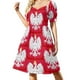 thumbnail image 1 of Vestido de manga corta con el escudo de armas de Polonia, vestidos de playa, vestido de verano, 1 of 7