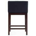 thumbnail image 4 of Manhattan Comfort Kingsley 26" Faux Leather Counter Stool in Black (Set of 2), 4 of 6