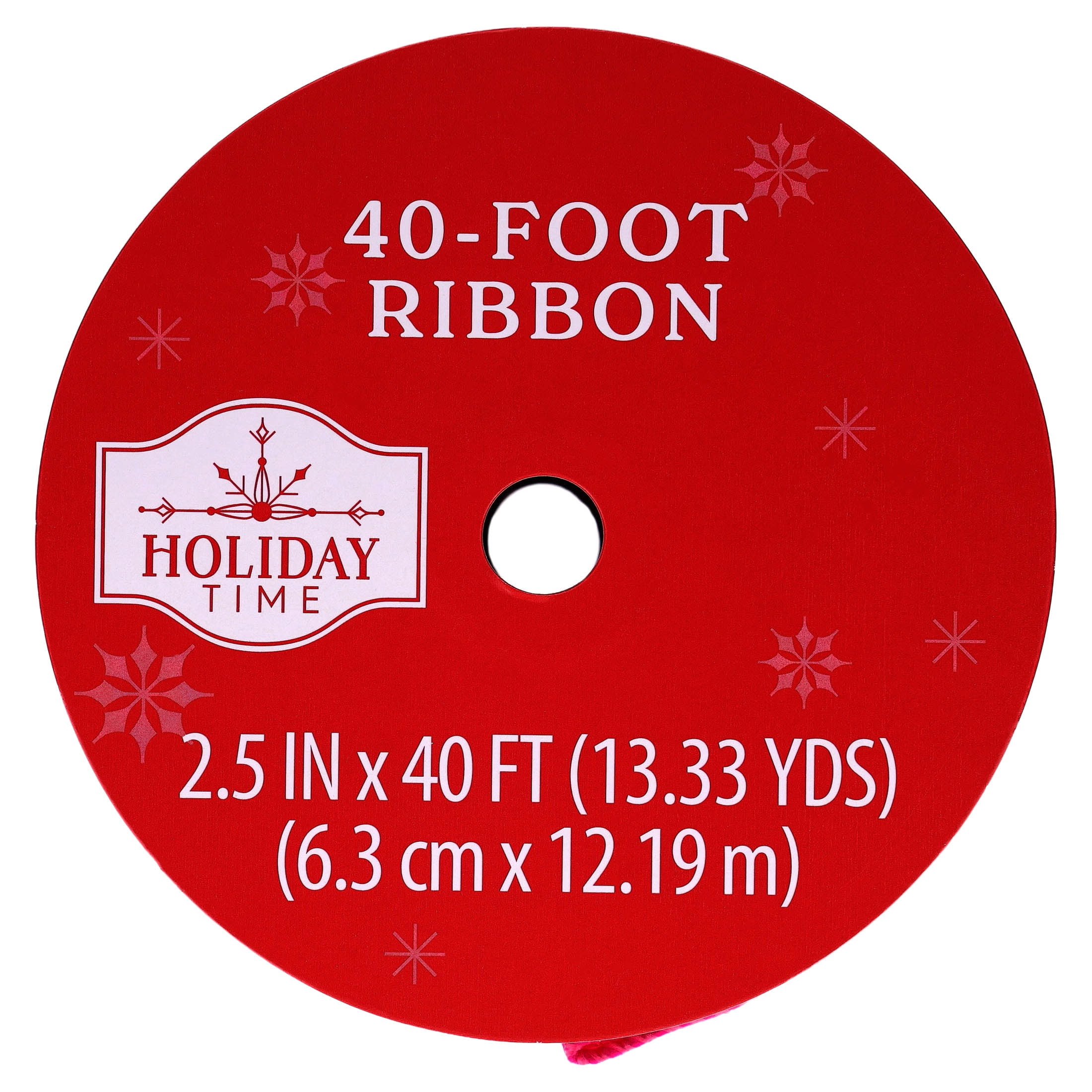 Hot Pink Velvet Christmas Ribbon, 2.5" x 40', by Holiday Time