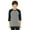 DEEP HTHR/ BLACK, variant on Bella Canvas Youth 3/4-Sleeve Baseball T-Shirt - 3200Y