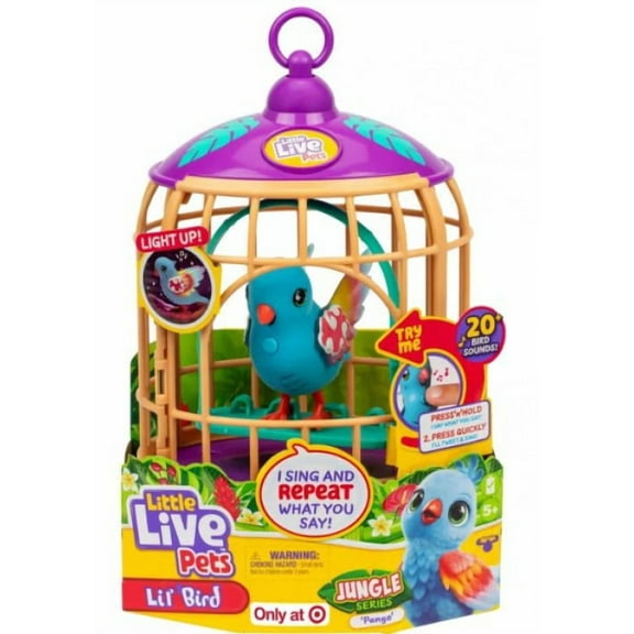 Little Live Pets Lil' Bird Pango Interactive Toy (Jungle Series)