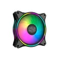 thumbnail image 2 of Cooler Master MasterFan MF120 Halo Duo-Ring Addressable RGB Lighting 120mm 3 Pack w/ 24 Independently-Controlled LEDS, Absorbing Rubber Pads, PWM Static Pressure for Computer Case & Liquid Radiator, 2 of 20