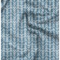 thumbnail image 1 of Soimoi Blue polyester Crepe Fabric Geometric Arrow Tribal Decor Fabric Printed Yard 52 Inch Wide, 1 of 5