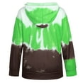 thumbnail image 4 of Abcnature Plus Size Women Casual Long Sleeve Jumper Tie Dye Crew Neck Pullover Lightweight Sweatshirt Tops Autumn Winter Stylish T Shirt Tunic Blouse Green M, 4 of 4