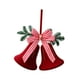 thumbnail image 5 of Adorno navideño de campana flocada, campana decorativa multiusos para colgar en el árbol de Navidad. Arco de campana, 5 of 9