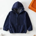 thumbnail image 6 of qolati Girls Hoodies Jackets Fuzzy Fleece Winter Warm Coat Casual Full Zip Up Hooded Sweatshirts Jacket Kids Soft Long Sleeve Loose Outerwears with Pockets, 6 of 7