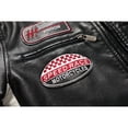 thumbnail image 4 of Men's Racing Apparel Contrast Color Coat Stand Collar PU Leather Jacket, 4 of 8