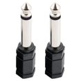 thumbnail image 1 of ZHAOCHENG Adaptador de conector de 6,5 a jack mono de 3,5 Adaptador de audio de conector de 6,35 a jack hembra de 3,5 (2 piezas), 1 of 5