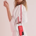 thumbnail image 6 of Allytechgroup Samsung Galaxy S21 FE Case with Cards Holder, Crossbody Shoulder Strap Ring Holder Kicsktand Bumper Shockproof Slim Fit Wallet Case Cover for Samsung Galaxy S21 FE, Red, 6 of 6