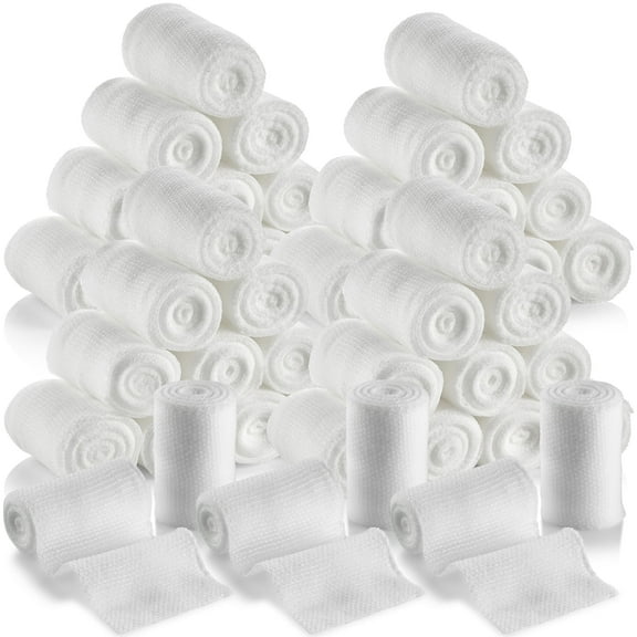 MEDca Bandage Rolls 48 Count, 2" x 4.1 Yds Medical Grade Gauze