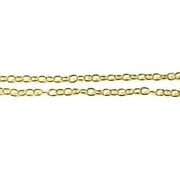 Blue Moon Beads Gold Metal Findings Cable Chain for Jewelry Making, 100 inches-Unisex-Teen to Adult