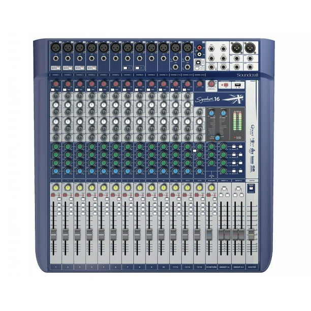 Soundcraft SIGNATURE16 Mixer - Seize Canaux - 10 Préamplis Micro