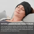 thumbnail image 2 of Aculief Headache and Migraine Relief Hat - Cold Packs, Relaxation – Black, 2 of 8