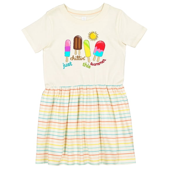 Inktastic Just Chillin This Summer Popsicles Girls Toddler Dress