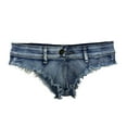 thumbnail image 5 of Women's Low Rise Straight Cut Shorts - Fringe Design for Night Out & Parties - Trendy Summer Wear, 5 of 6