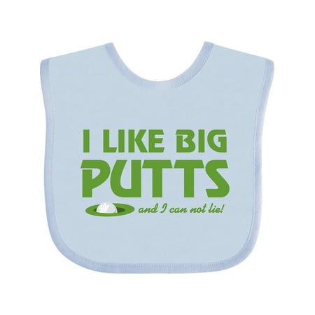 

Inktastic I Like Big Putts Gift Baby Boy or Baby Girl Bib