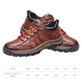 thumbnail image 3 of Zapatos de hombre informales de cuero resistente al desgaste ligeros para otoño invierno, 3 of 9