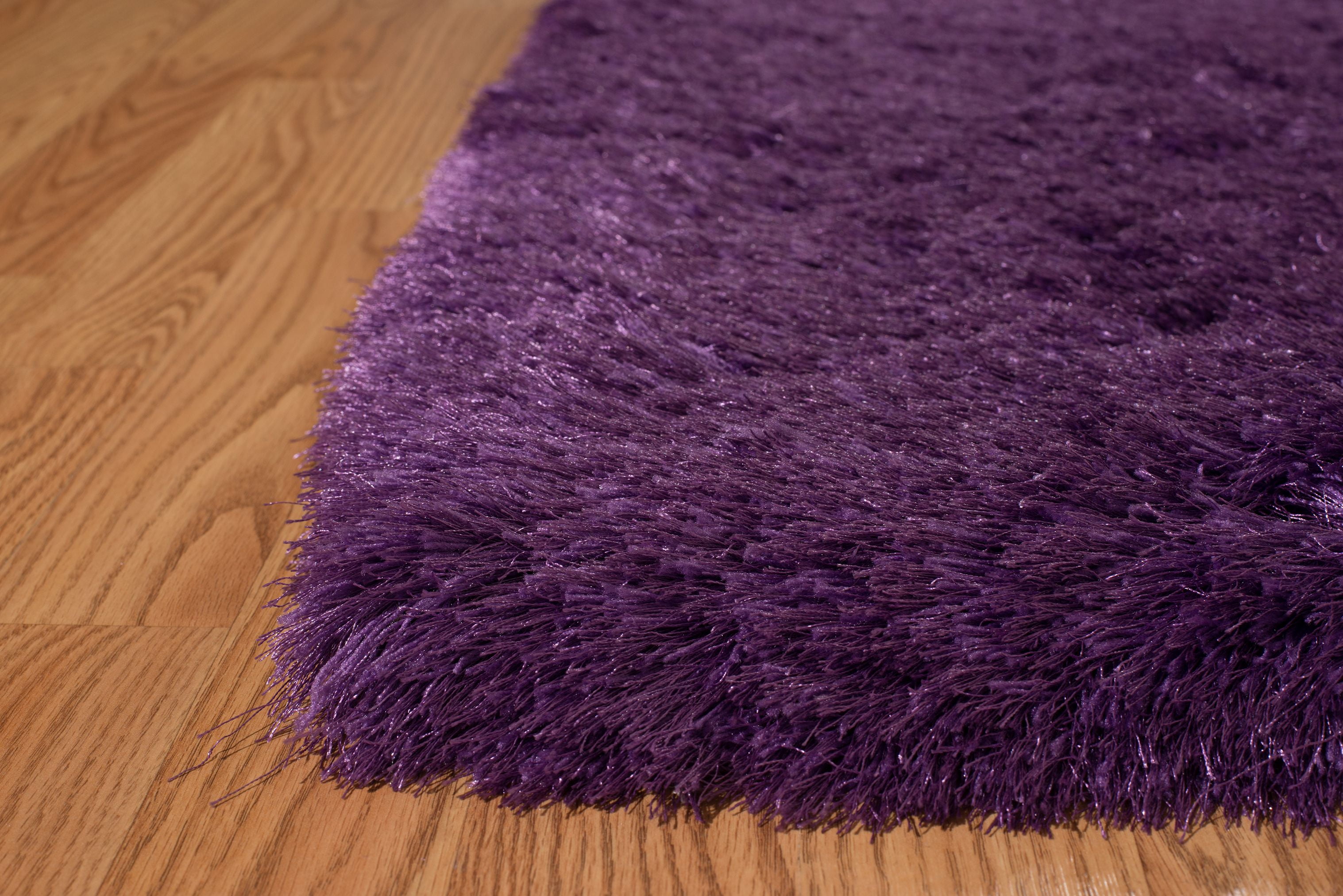 United Weavers Benella Nubia Purple Woven Polyester Shag Area Rug