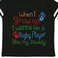 thumbnail image 4 of Inktastic Rugby Player Like Daddy Boys or Girls Toddler T-Shirt, 4 of 5