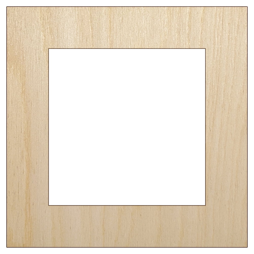 SQUARE Shape Craft Blank 5.1x0.3cm BIRCH Wood Decoration Embellishment Tag 