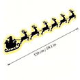thumbnail image 3 of Reindeer that Glow, Press on Reindeer light Wooden Reindeer Sleigh Wall Decor Light with Drahtlose Fernbedienung, 3 of 6