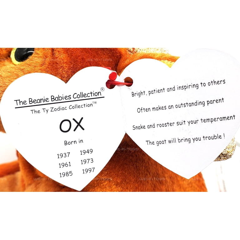 TY Beanie Baby - THE OX Chinese Zodiac (6 inch) - Walmart.com