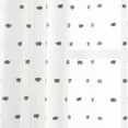 thumbnail image 3 of Lanco Amidala Clip Dot Semi-Sheer, Set of 2 Curtain Panel Pair, Grommet, Grey, 2" Header Size, Semi-Sheer, 37 x 84", 100% Polyester, 3 of 4