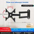 thumbnail image 2 of Monitor Wall Mount , Adjustable Screen Bracket for 14-32Inches Universal Retractable TV Mounts, 2 of 8