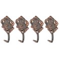 thumbnail image 7 of Uxcell 4pcs Zinc Alloy Window Curtain Tieback Holders Hook Drapery Screens Tassels Holdbacks, Copper Tone, 7 of 7