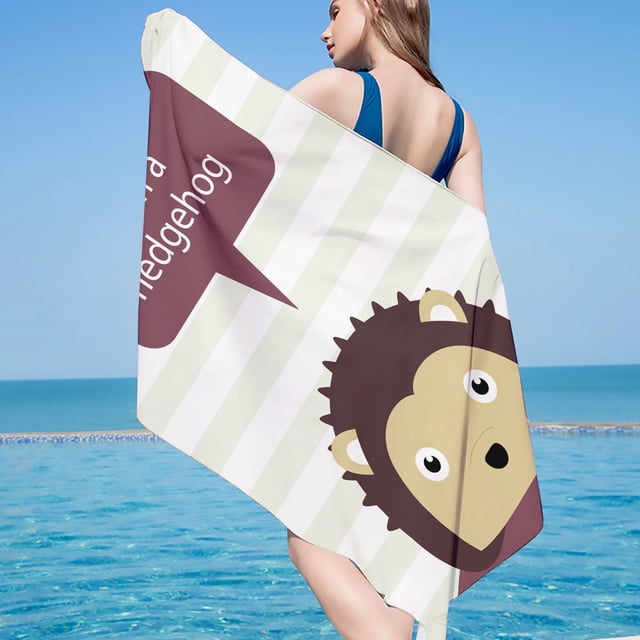 LSLJS Beach Towel Summer Beach Essentials Microfiber Beach Towels Super Lightweight Colorful Bath Towel Sandproof Beach Blanket Multi-Purpose Towel for Travel Swimming Pool 30x60 Inch
