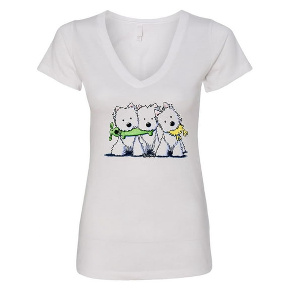 Inktastic Westie Pro Players Women's V-Neck T-Shirt