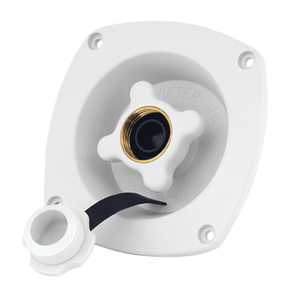 Shurflo 18302918 White Wall Mount 65 PSI Water Pressure Regulator
