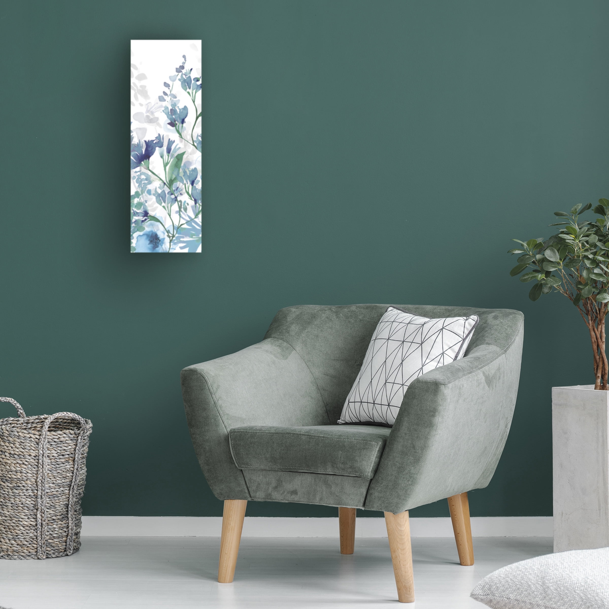 Wild Apple Portfolio 'Colors of the Garden IV Cool Shadows' Canvas Art