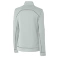 thumbnail image 3 of Women's Cutter & Buck Gray Tacoma Rainiers Clique Helsa Performance Half-Zip Sweatshirt, 3 of 3