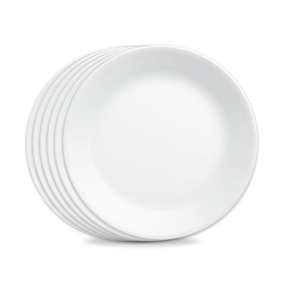 Corelle Livingware Winter Frost White 10.25" Dinner Plate, Set of 6