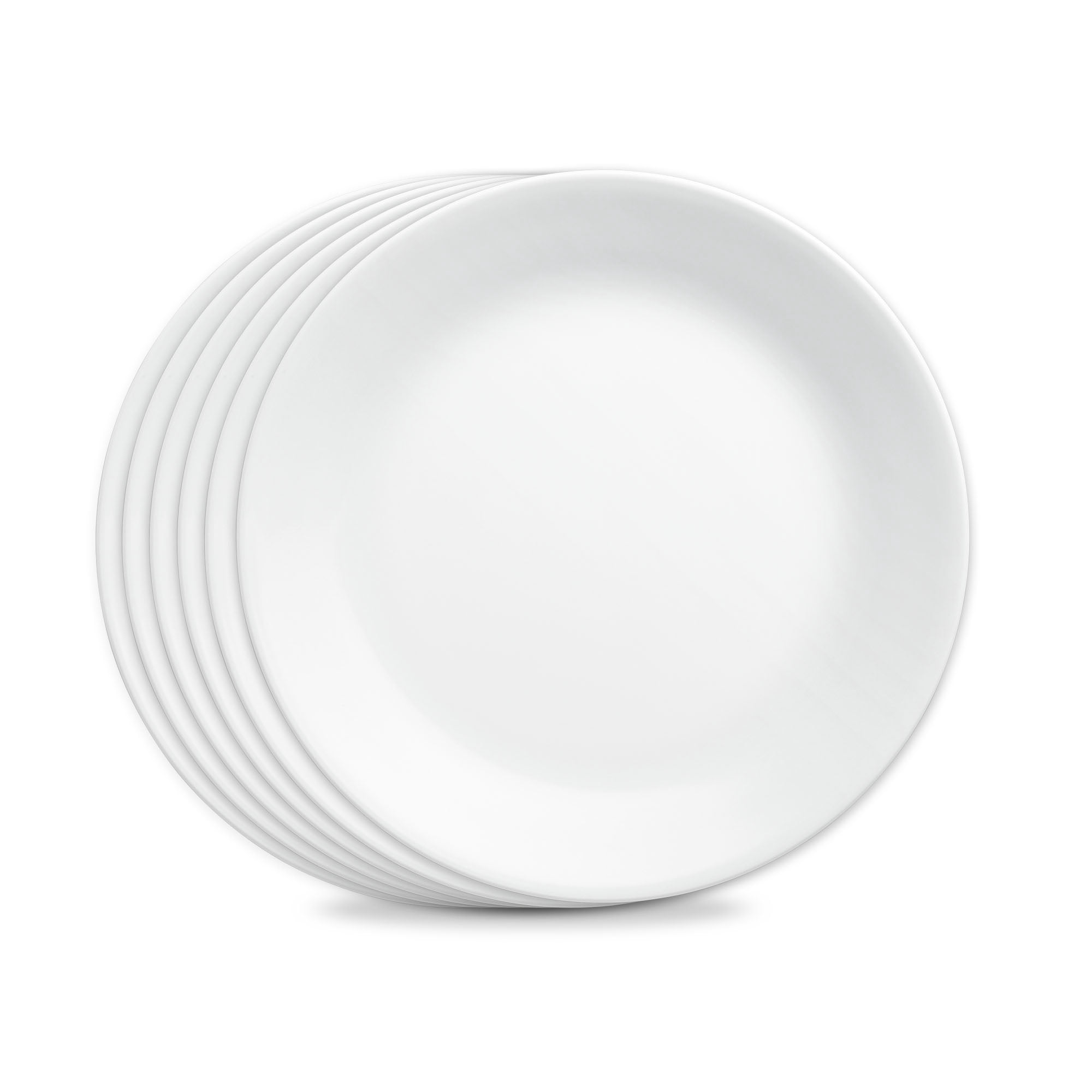 Corelle Livingware Winter Frost White 10.25 Dinner Plate Set of 6